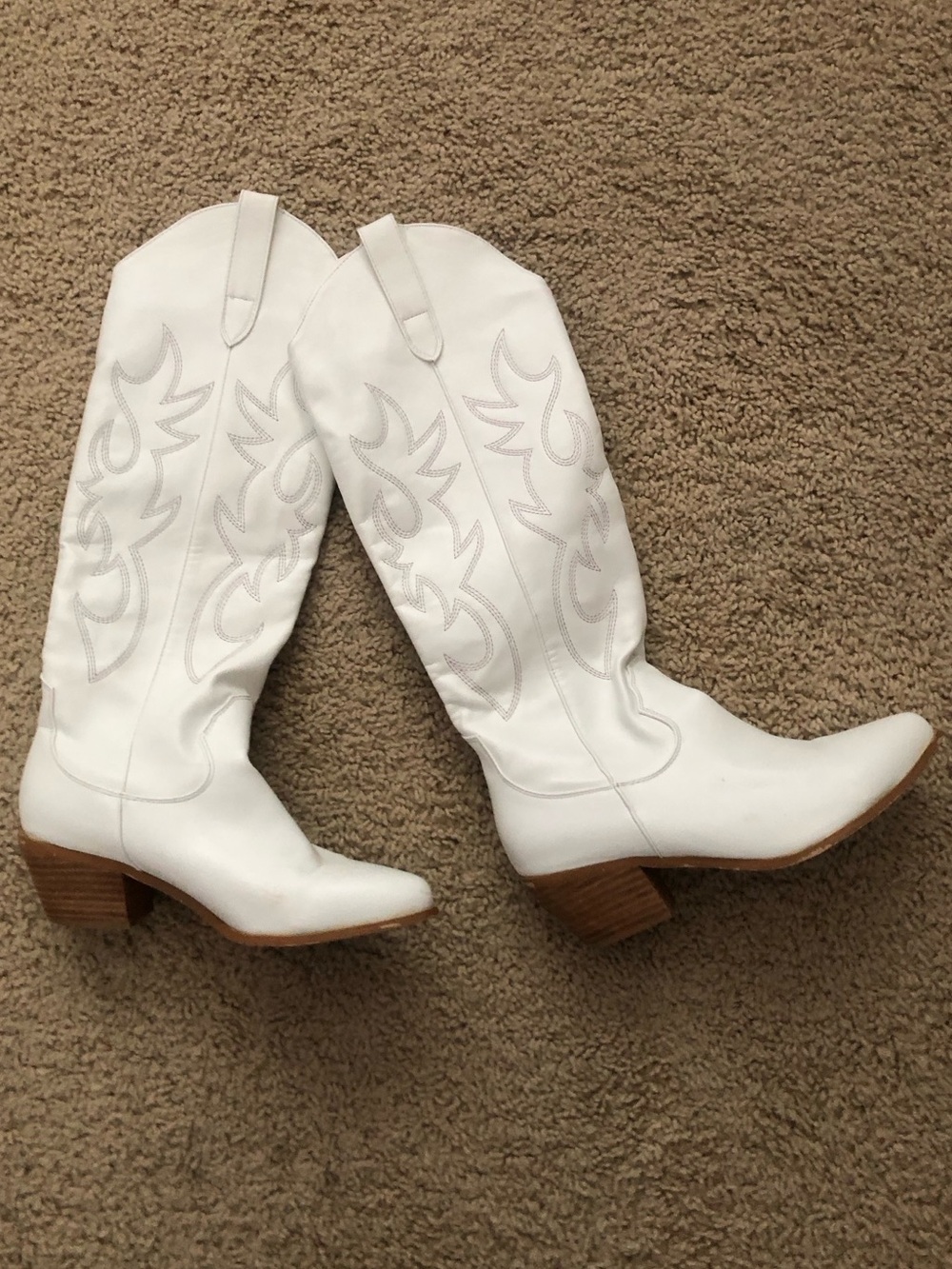 White Princess Polly Cowboy Boots